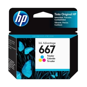 Cartucho Hp 667 - 3YM78AL - Color - 2ml
