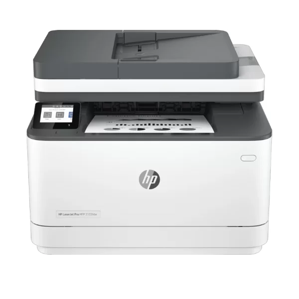 Impresora Multifuncional HP LaserJet Pro 3103fdw Monocromática Láser con WiFi, Dúplex, ADF y Fax
