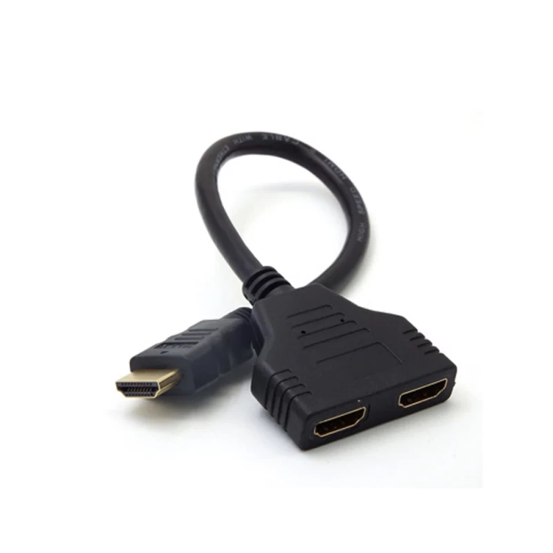 Cable Divisor HDMI Macho a Doble HDMI Hembra Chapado en Oro 1080p