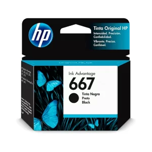 Cartucho Hp 667 - 3YM79AL - Negro - 2ml