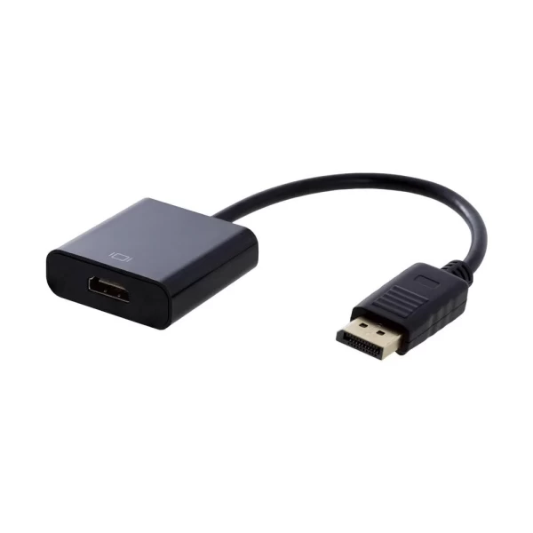 Adaptador DisplayPort a HDMI Full HD Audio Video Chapado en Oro