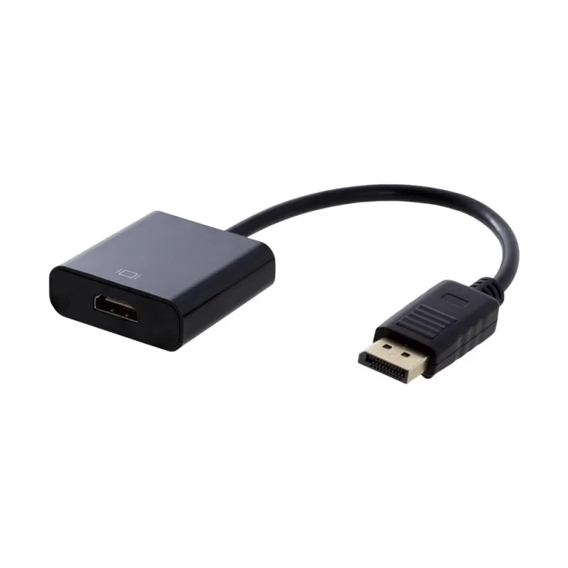 Adaptador DisplayPort a HDMI Full HD Audio Video Chapado en Oro