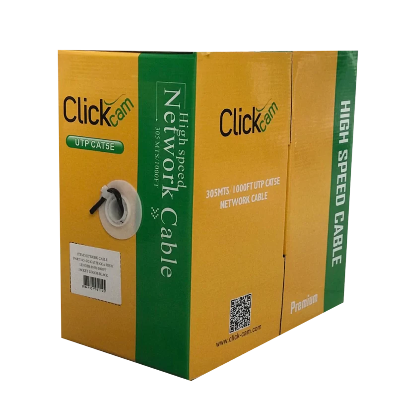 Caja Cable UTP Click-Cam CAT5e 1000 Pies CCA 30% Cobre