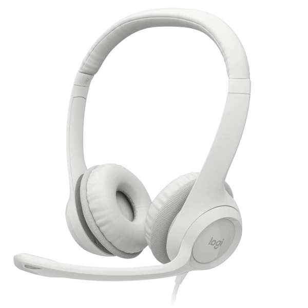 Audífono Logitech H390 Micrófono Bidireccional Blanco