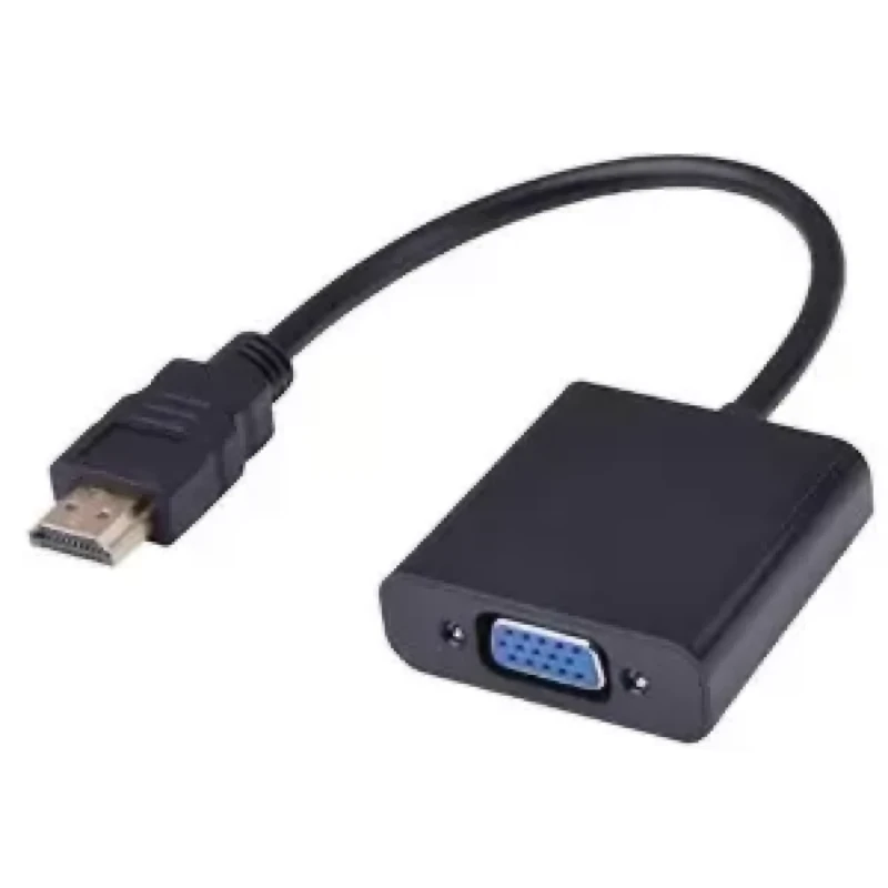Adaptador HDMI a VGA Full HD 1080p Unidireccional Compacto Plug-and-Play