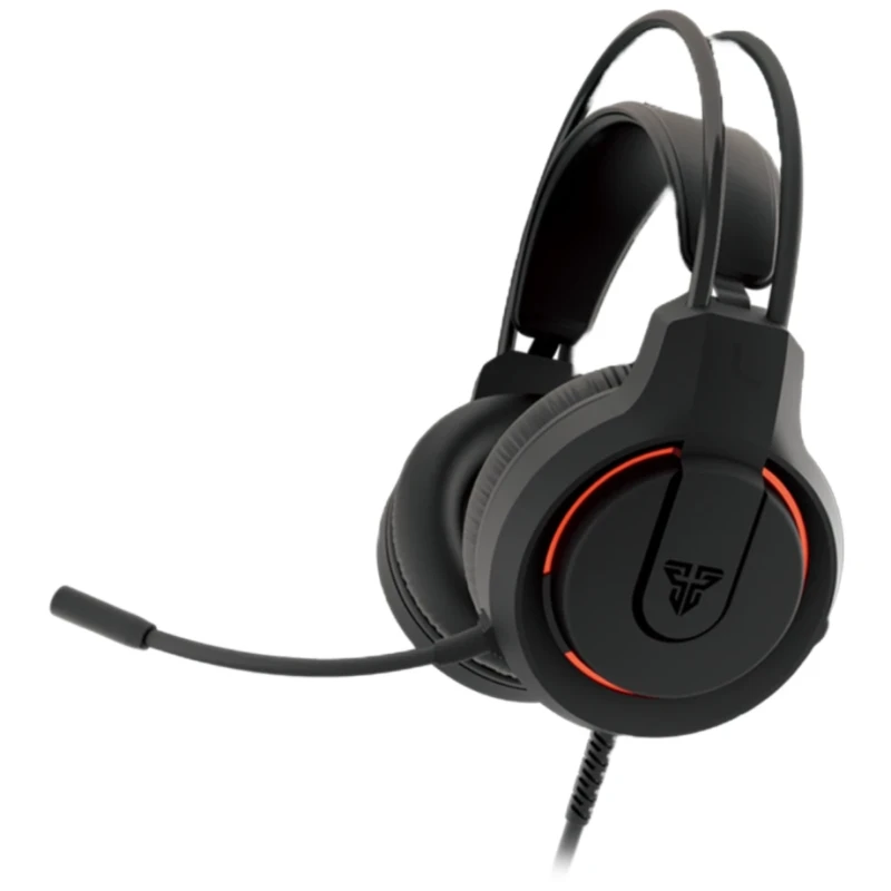 Audífono Gamer Fantech Hq53 Controlador 50Mm Iluminación Roja