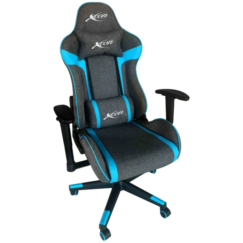 Silla Gaming Xcon Zeus C2210 Gris Oscuro Con Azul