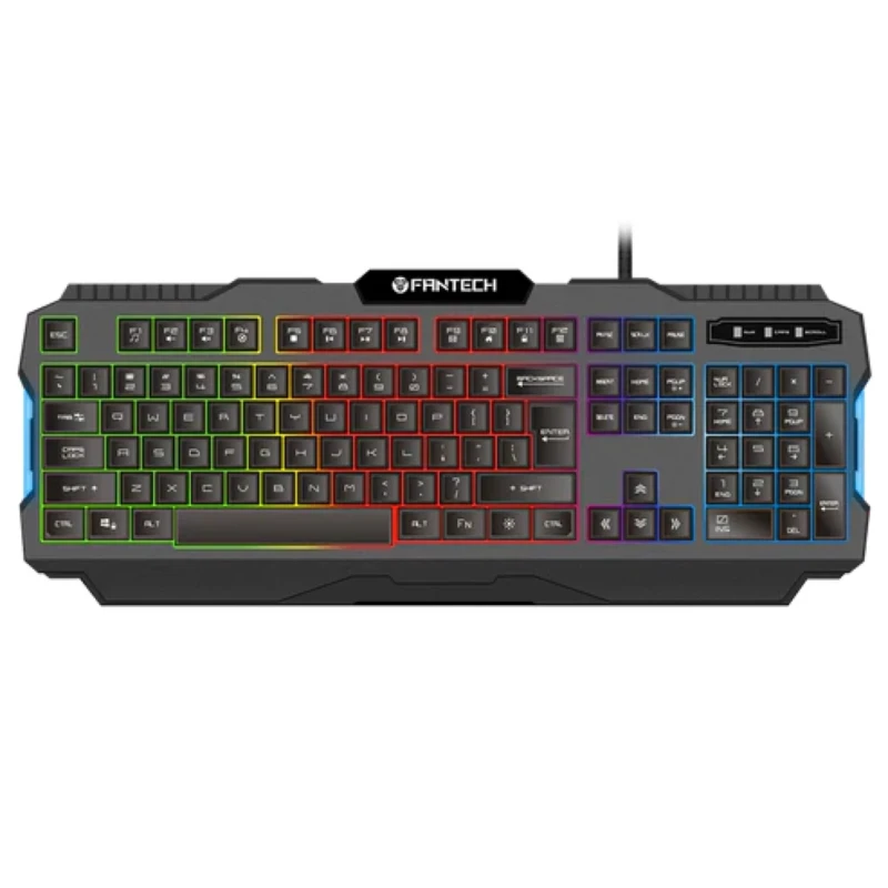 Teclado Gamer Fantech K511 Hunter Pro Retroiluminado Arcoíris