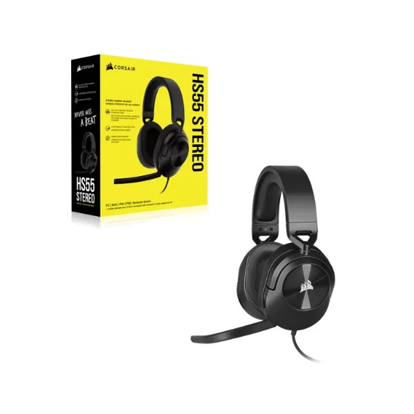 Audífono Gamer Corsair HS55 Estéreo 3.5mm Negro - Imagen 2
