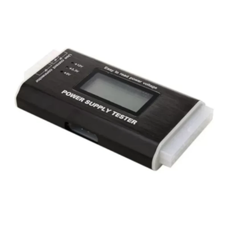 Probador de Fuente de Poder con Pantalla LCD Plástico y Aleación de Aluminio