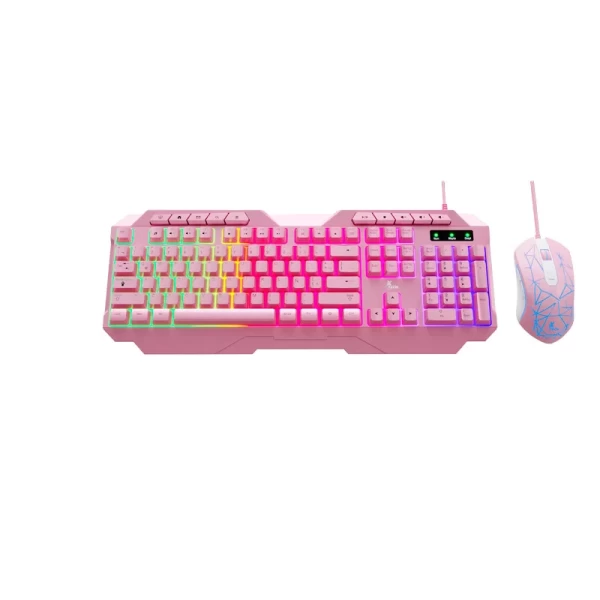 Combo Teclado Y Mouse Gamer XTECH XTK-540S LED Multicolor