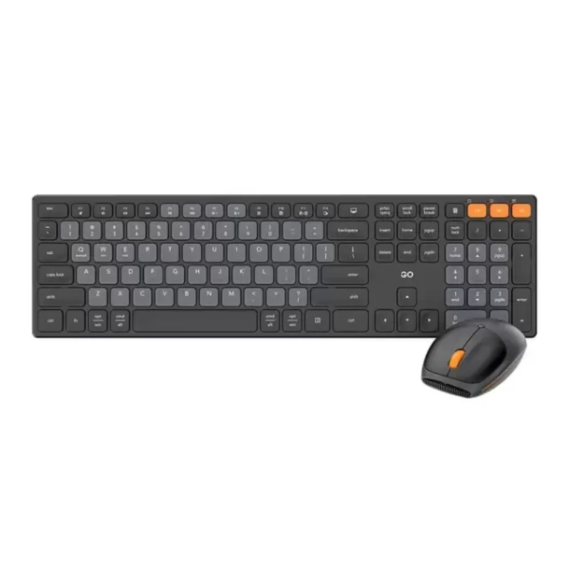 Combo Teclado Y Mouse Fantech Wk895 Gris Inalámbrico