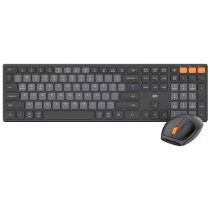 Combo Teclado Mouse Fantech WK895 Negro Inalámbrico BT/2.4GHz Silencioso