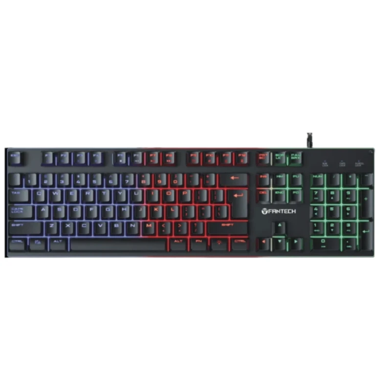 Teclado Gamer Fantech Fighter Iii K614L Rgb Membrana