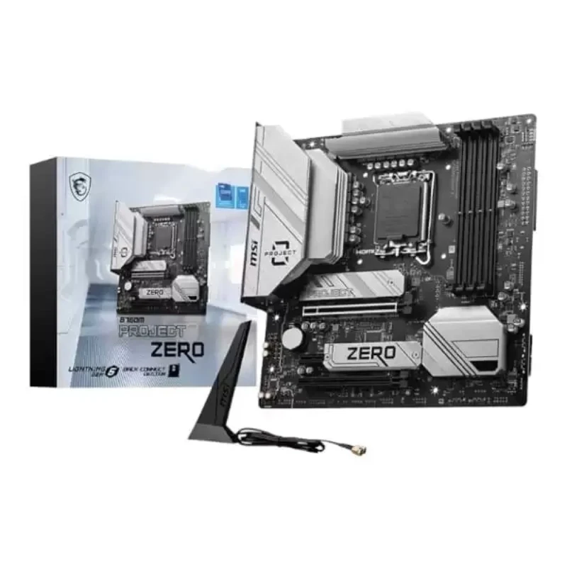 Placa Madre Msi B760M Project Zero Ddr5 Wi-Fi 6E Lga1700