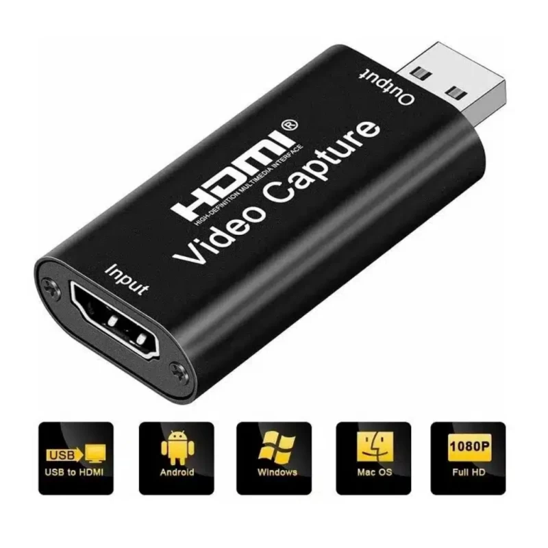 Capturadora De Video HDMI USB 1080P Plug And Play