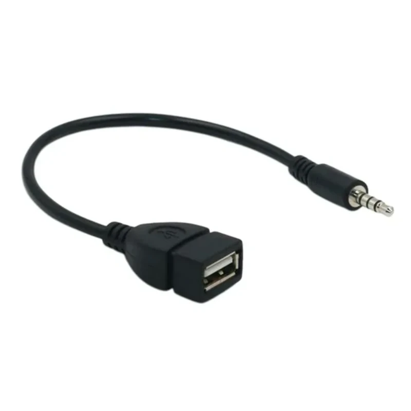 Cable Adaptador Auxiliar Jack 3.5Mm Macho A USB Hembra