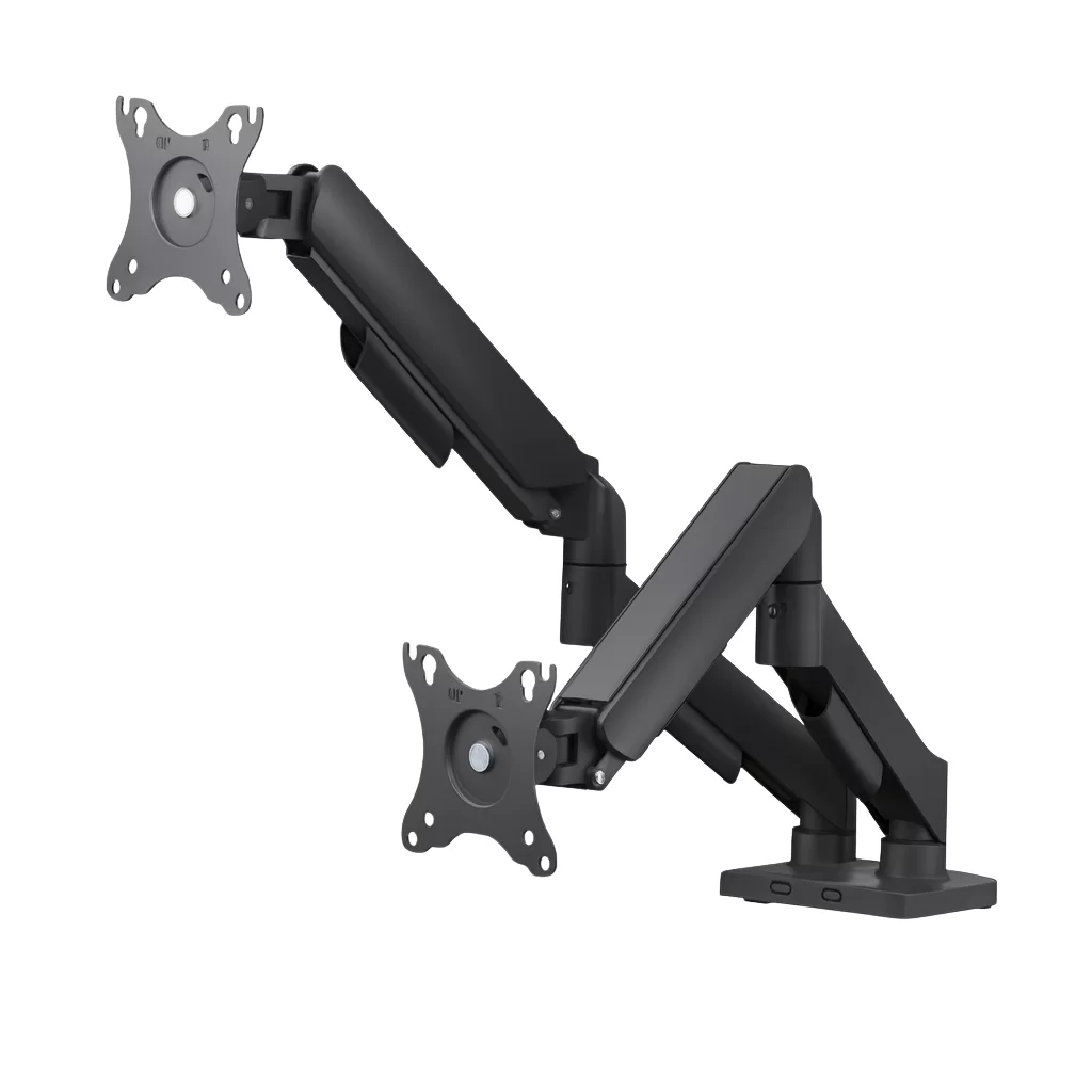 Soporte Doble Monitor Resorte de Gas VESA 13″-32″ Ajustable