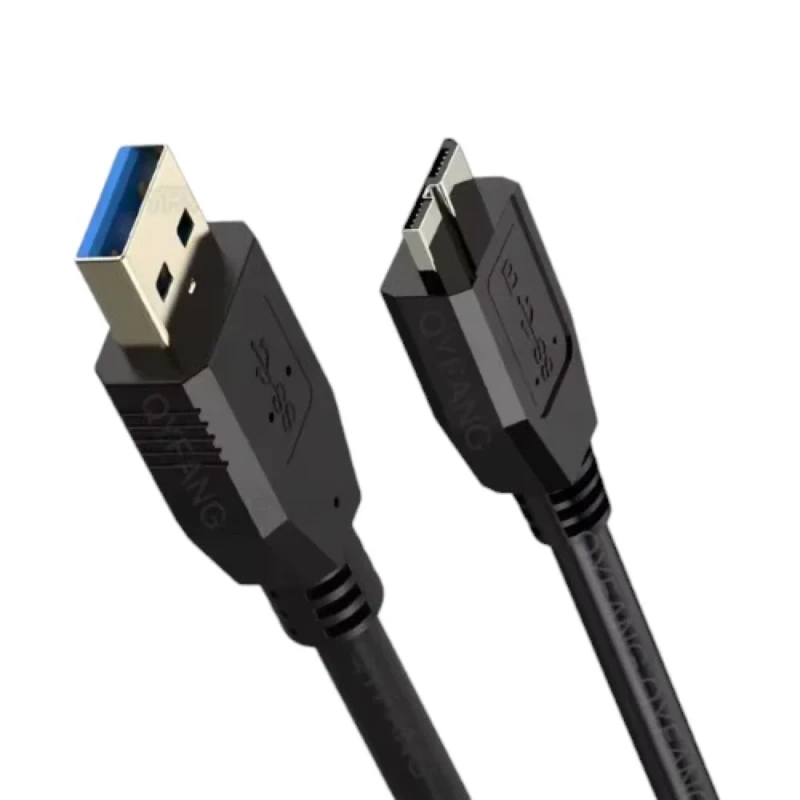 Cable USB 3.0 a Micro B Disco Duro 0.5m Negro Alta Velocidad