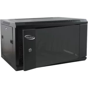 Gabinete de Pared Venlogic QA6404 4U Compacto con Vidrio Templado y Cerradura