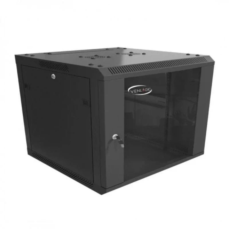 Gabinete De Pared Venlogic Qa6606 6U Vidrio Templado