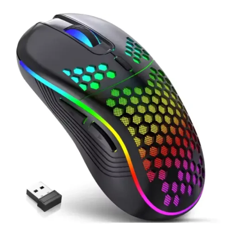 Mouse Inalámbrico Ergonómico Empty M7 2.4G Dpi 3200 Rgb