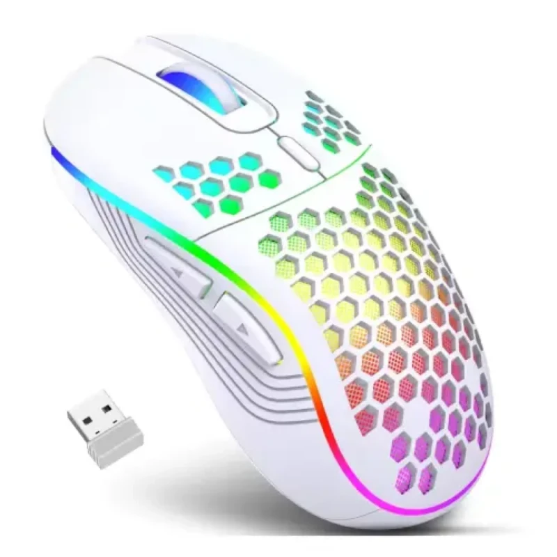 Mouse Inalámbrico Ergonómico Empty M7 Blanco Dpi 3200