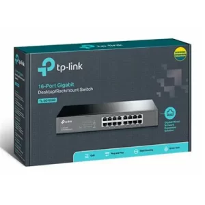 Switch TP-Link TL-SG1016D – 16 Puertos Gigabit, No Administrable, Montaje en Rack