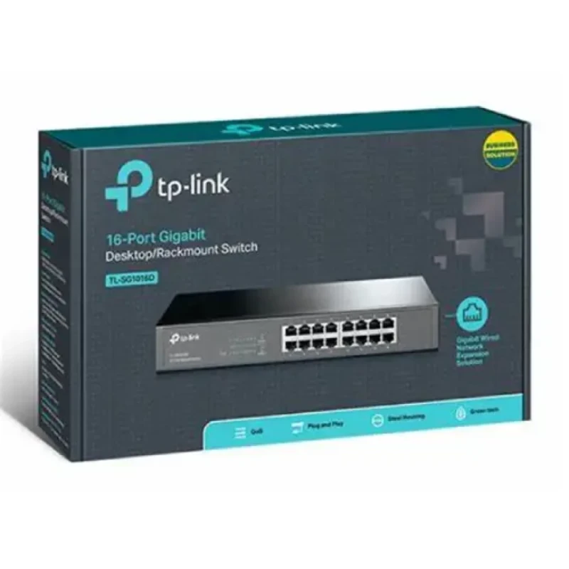 Switch TP-Link TL-SG1016D 16 Puertos Gigabit Ethernet No Administrable