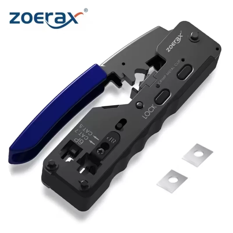 Crimpadora ZoeRax RJ45 Pass-Through Todo en Uno Cat6/Cat5e