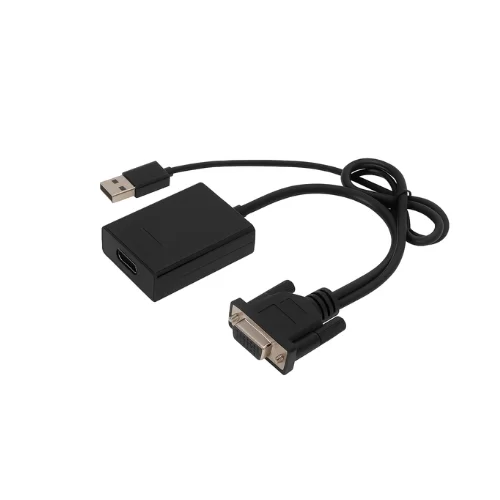 Adaptador VGA a HDMI con Audio y Fuente de Corriente AGI-1218