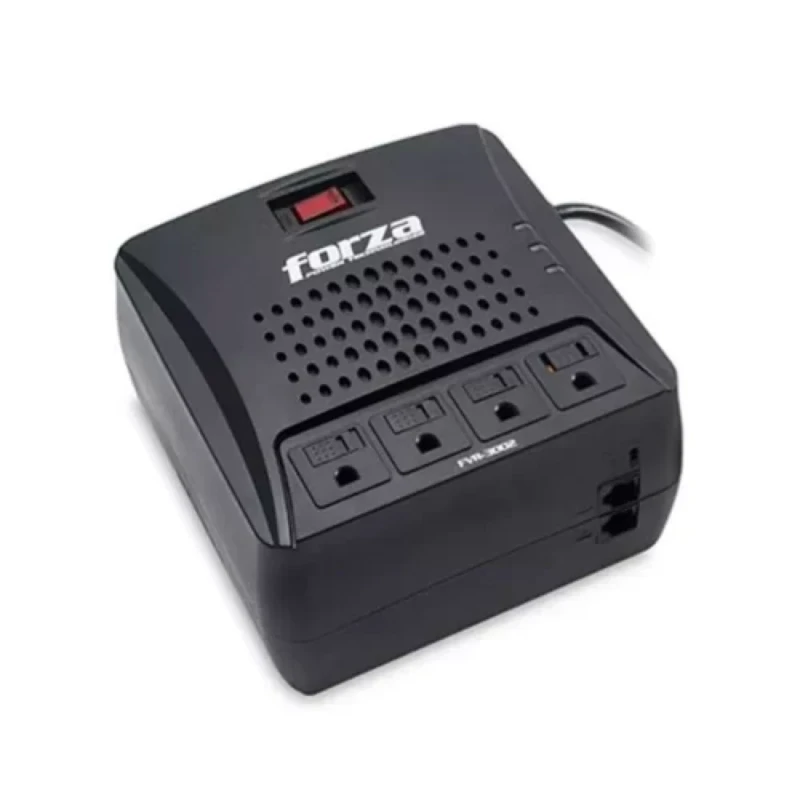 Regulador de Voltaje Forza FVR-3001 3000VA 4 Tomas 110V RJ11/RJ45