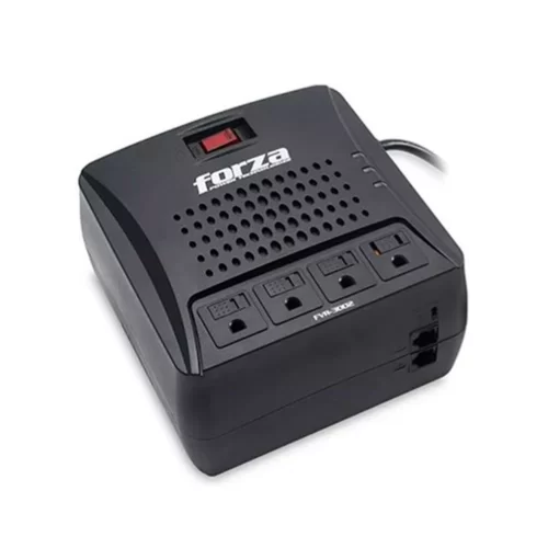 Regulador de Voltaje Forza FVR-3001 3000VA 4 Tomas 110V RJ11/RJ45