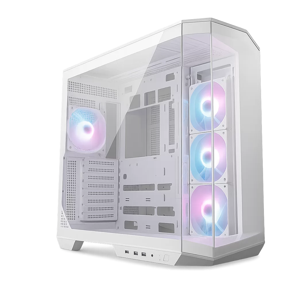 Case MSI MAG PANO 100R PZ Mid Tower USB-C Vidrio Templado - Blanco