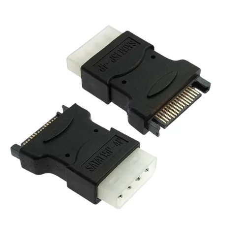 Adaptador Molex 4 Pines Macho a SATA 15 Pines para HDD/SSD
