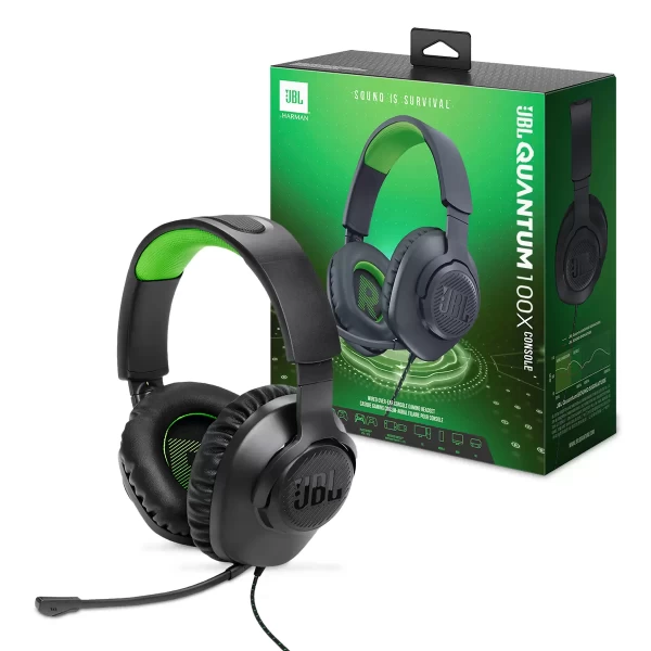 Audífono JBL Quantum 100X Console 3.5mm 40mm Mic Cancelación Ruido