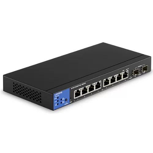 Switch Administrable Linksys LGS310MPC 8 Puertos Gigabit + 2 SFP PoE+ Desktop