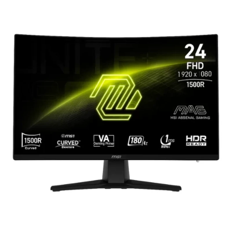 Monitor MSI MAG 242C Curvo 24" FHD 180 Hz VA FreeSync HDMI/DP