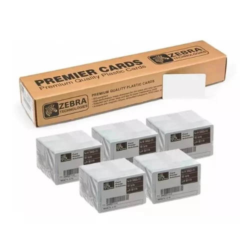 Tarjetas PVC Zebra 30 mm Blancas para Impresora ZEBRACard 500 Unid.