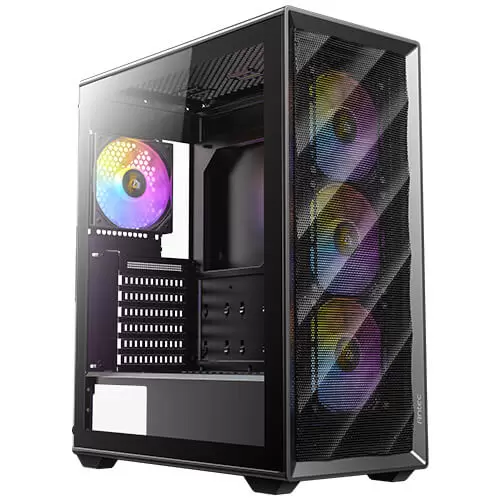 Case Gamer Antec AX85 con 4 Ventiladores ARGB y Panel de Malla Ondulado