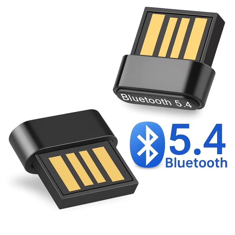 Adaptador USB Bluetooth 5.4 Dongle Inalámbrico para PC y Laptop Compatible Windows