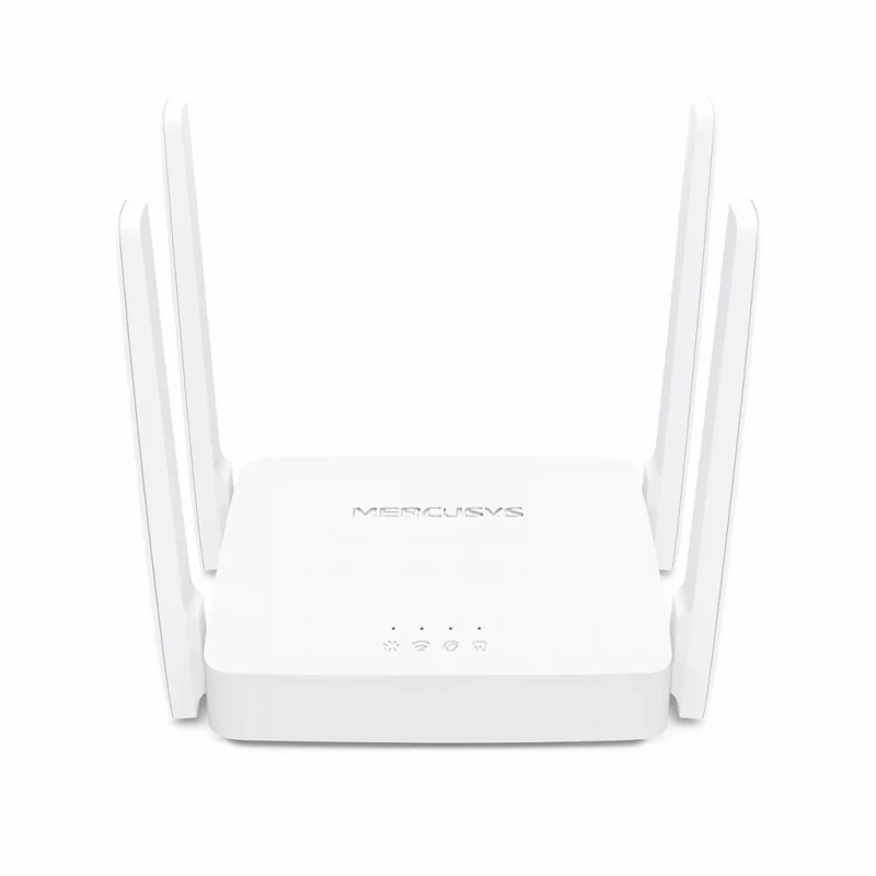 Router Wireless Mercusys AC10 AC1200 Doble Banda con 4 Antenas y Puertos Fast Ethernet