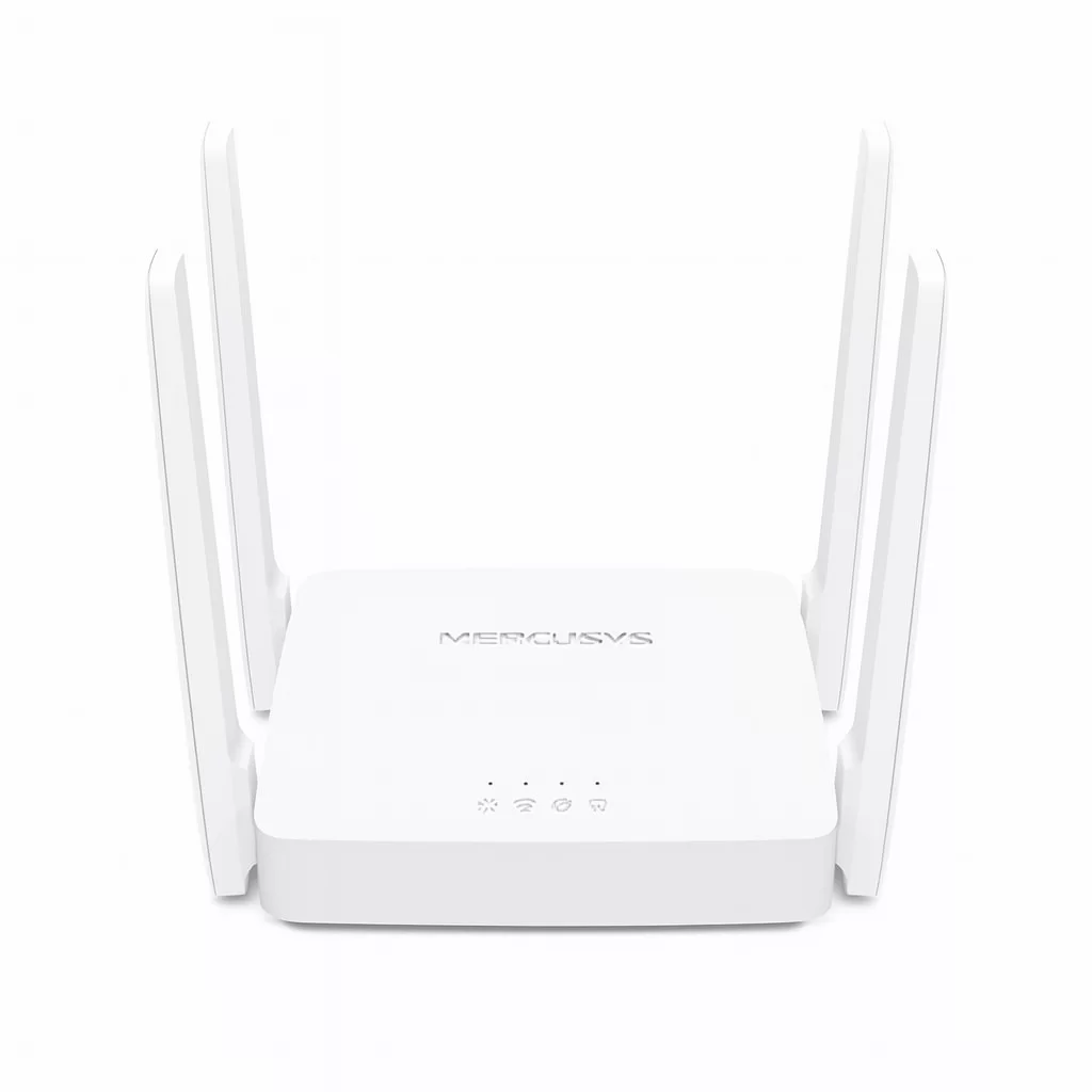 Router Wireless Mercusys AC10 AC1200 Doble Banda con 4 Antenas y Puertos Fast Ethernet