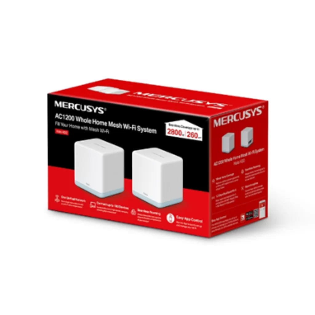 Router Wi-Fi Mesh Mercusys Halo H30 (2-Pack) AC1200 Dual Band 1200 Mbps