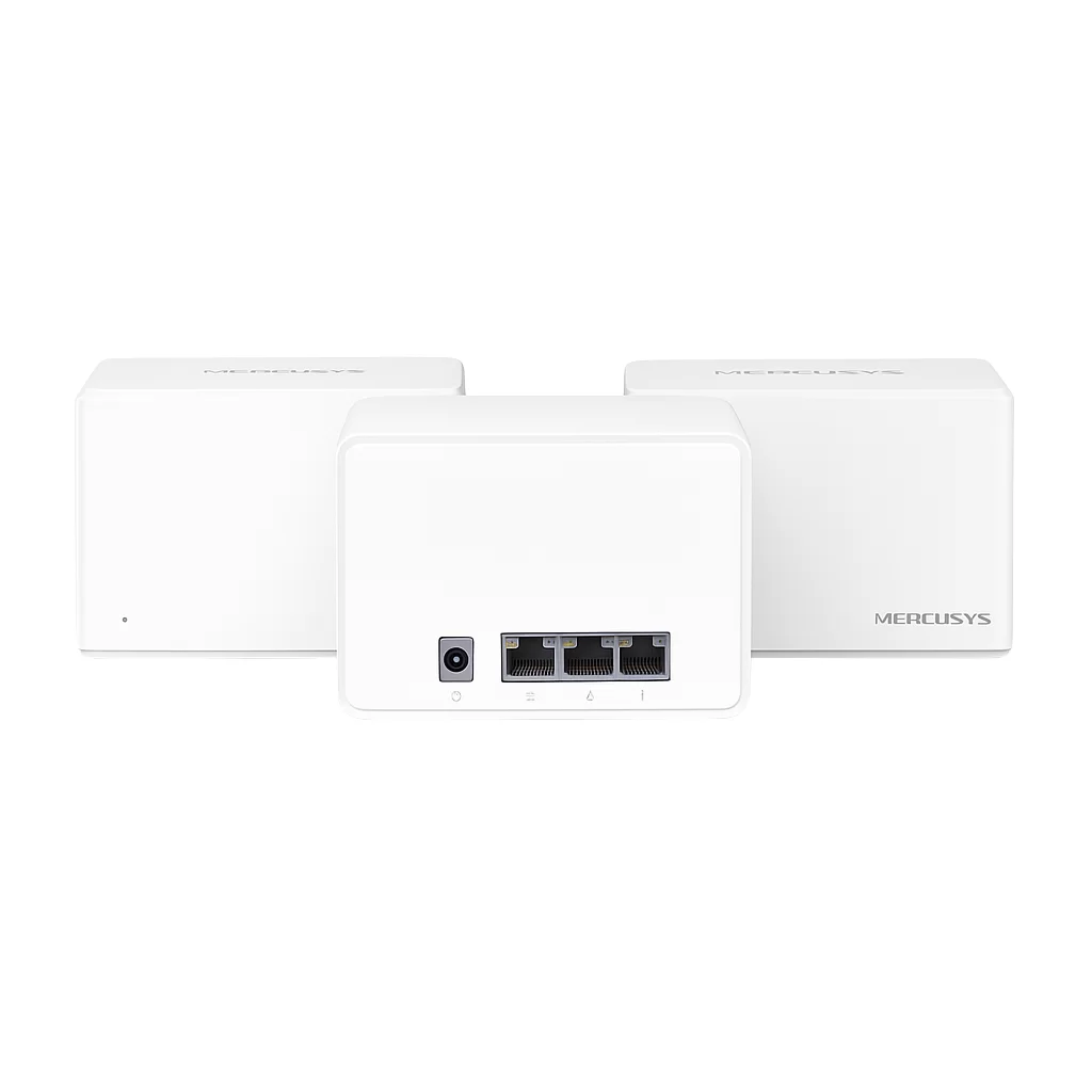 Router Mercusys Halo H80X (3-Pack) Mesh Wi-Fi 6 AX3000 3000 Mbps con 3 Puertos Gigabit
