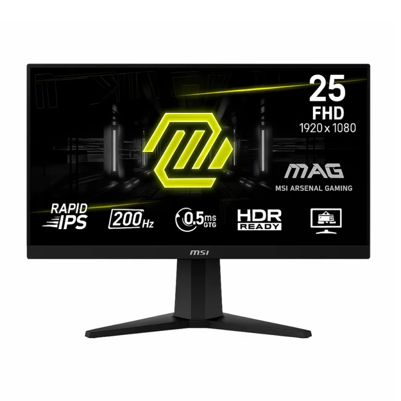 Monitor Gamer MSI MAG 255F E20 25" FHD 200Hz AMD FreeSync Premium con HDMI y DisplayPort