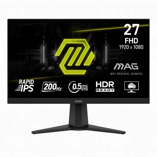 Monitor MSI MAG 274F 27" FHD 200Hz Rapid IPS 0.5ms con HDMI y DisplayPort