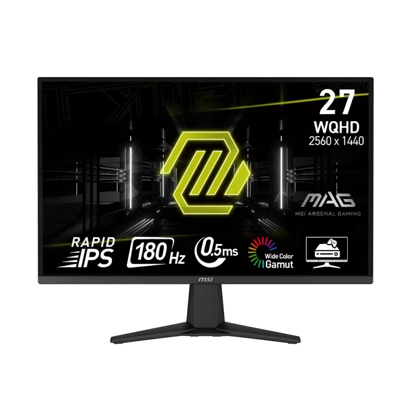Monitor MSI MAG 275QF Gaming 27" WQHD 180Hz Rapid IPS con Vision AI y HDMI/DisplayPort