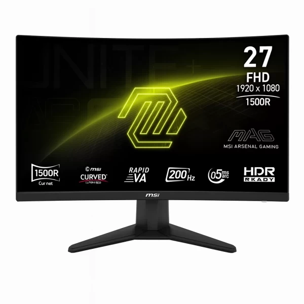 Monitor MSI MAG 276CF E20 27" Curvo FHD 200Hz VA con Adaptive-Sync y HDMI