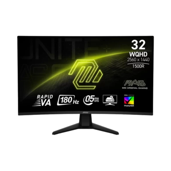 Monitor MSI MAG 32CQ6F 32" Curvo WQHD 180Hz Rapid VA con HDMI y DisplayPort